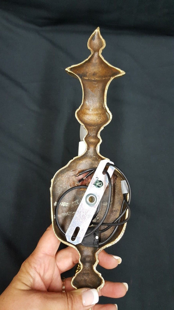 Vintage W.H.Jenks Richmond VA Lacquered Polished Classic Brass Sconces GA21120