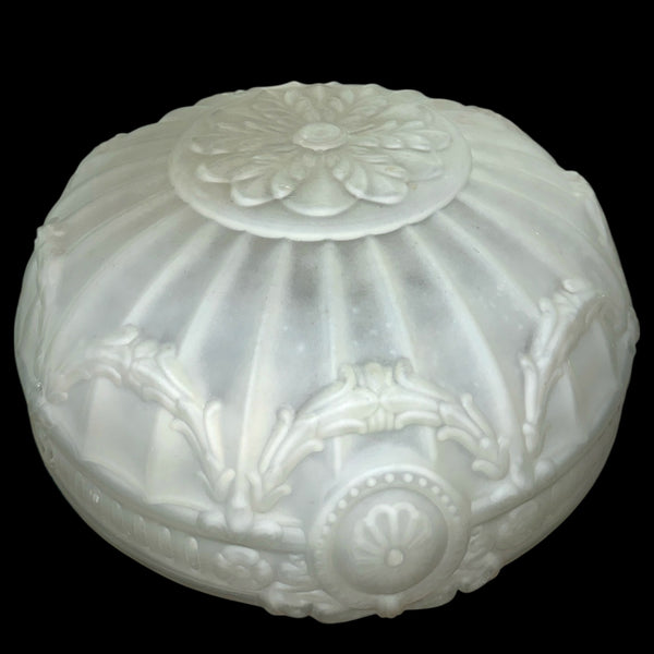 Vintage Frosted Glass Ceiling Light Shade w/ 14" Fitter GA20785