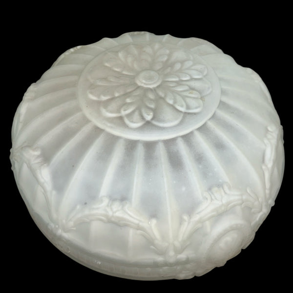 Vintage Frosted Glass Ceiling Light Shade w/ 14" Fitter GA20785
