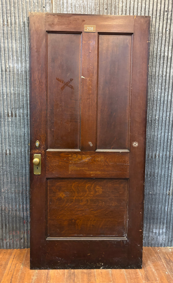 3-Panel Wooden Door GA21475