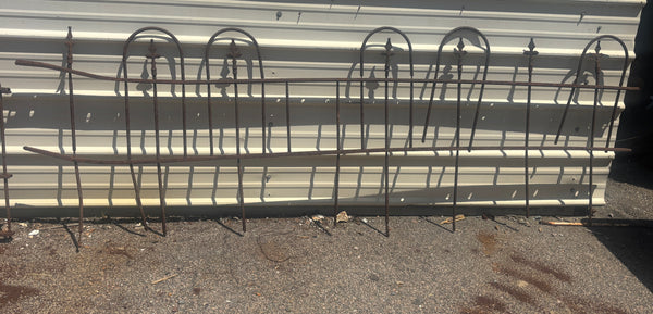 48 Feet of Wrought Iron Fence Panels GA21273