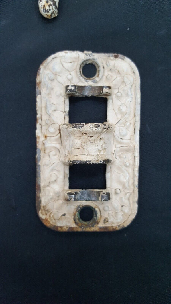 Ornate Victorian Cast Iron Oil Lamp Sconce with Wall Bracket