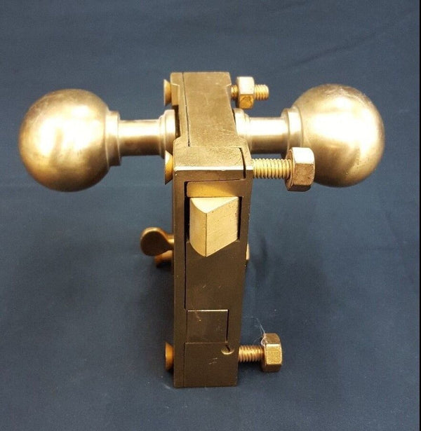 Brass Ship Rim Lock with Oval Knob