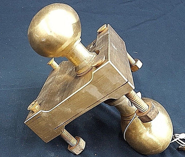 Brass Ship Rim Lock with Oval Knob and Key "Bond Store" Fob