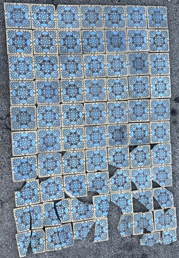 Early 20th Century Encaustic Tile Set by Boch Freres Maubeuge GA20507