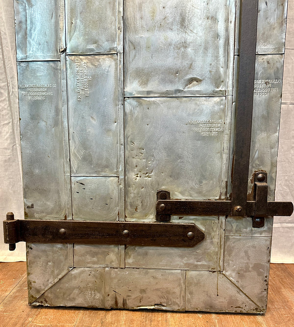 1910 Empire Steel-Clad Patchwork Fire Door GA20556