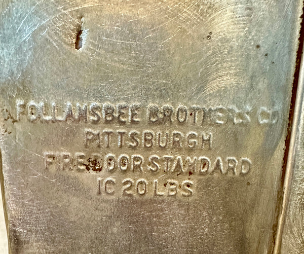 1910 Empire Steel-Clad Patchwork Fire Door GA20556