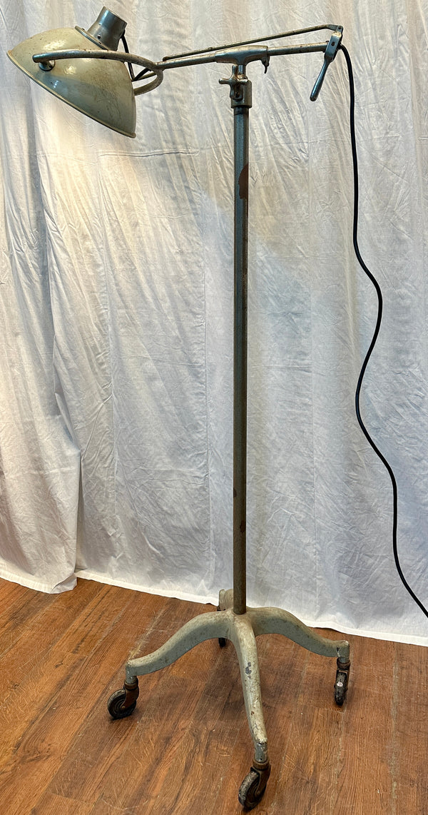 Vintage Industrial Rolling Medical Floor Lamp GA20534