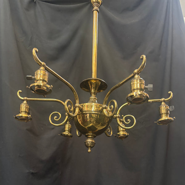 Victorian Brass 6-Light Chandelier GA21195