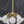 Load image into Gallery viewer, 5 Light Ornate Brass Chandelier w/ White Striped Shades 25" x 36" GS00983
