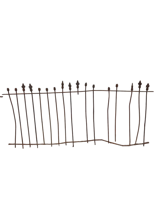 31 Ft Antique Wrought Iron Picket Fencing GA21065