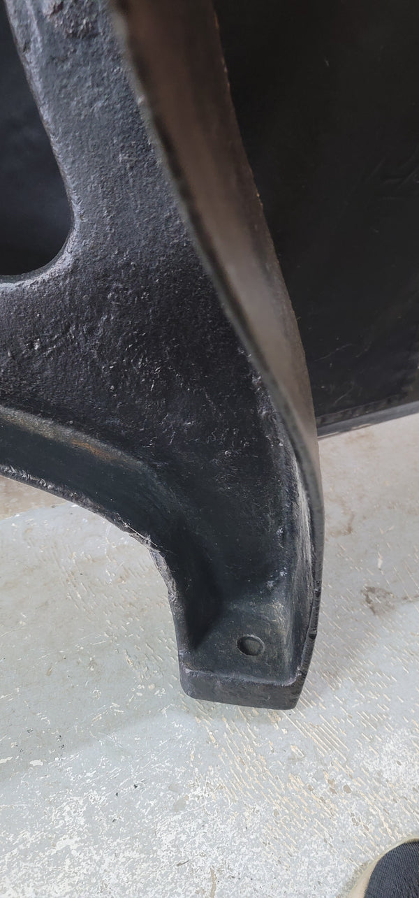 Pair of Cast Iron Factory Tapered Machine Legs 21" T GS00689