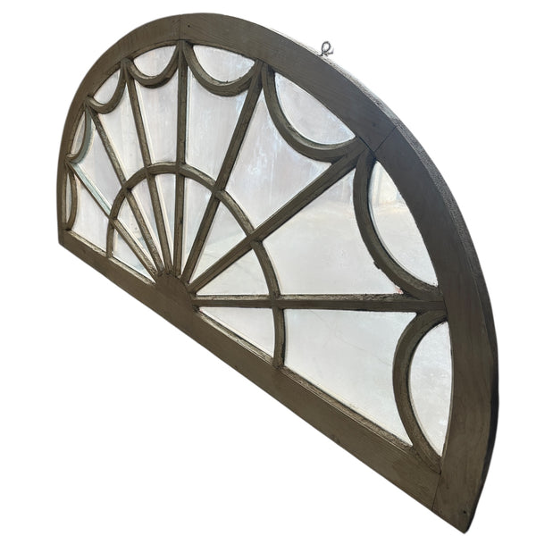Restored Antique Transom Window w/ Frosted Glass GA20694