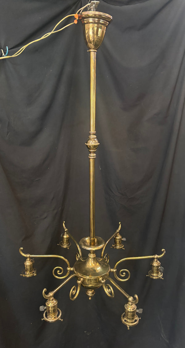 Victorian Brass 6-Light Chandelier GA21195