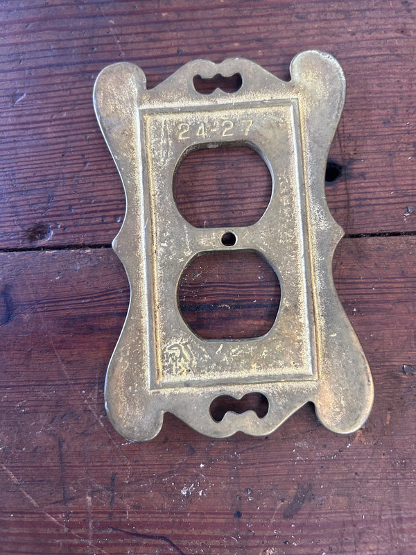 Set of 5 Brass Switch Plates/Covers GS010981
