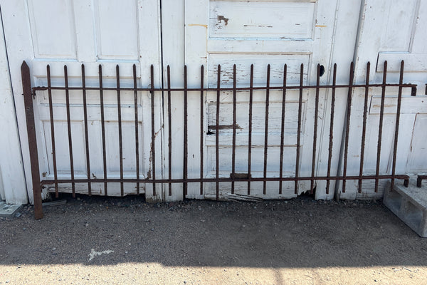 16 Feet of Wrought Iron Picket Fencing GA21248