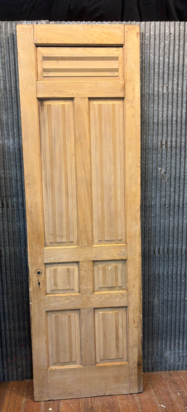 Pair of Heart Pine 7-Panel Doors GA21431
