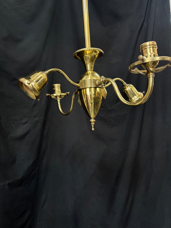 Antique Solid Brass 4-Light Chandelier GA21163