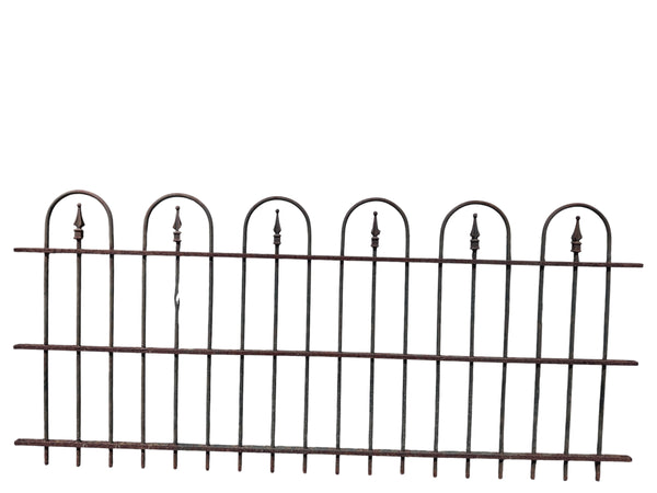 44 Ft of Antique Wrought Iron Hairpin Fencing GA21055