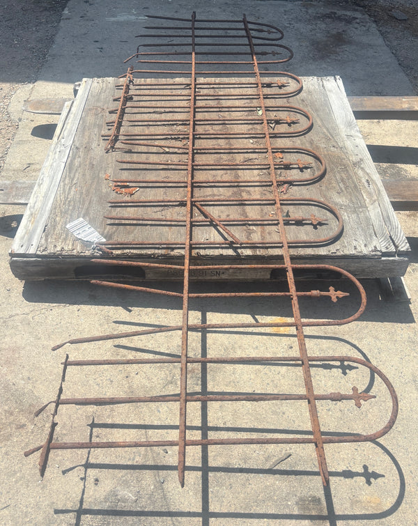 48 Feet of Wrought Iron Fence Panels GA21273