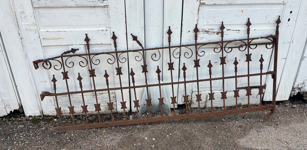 10 Feet of Iron Fence Panels GA21606
