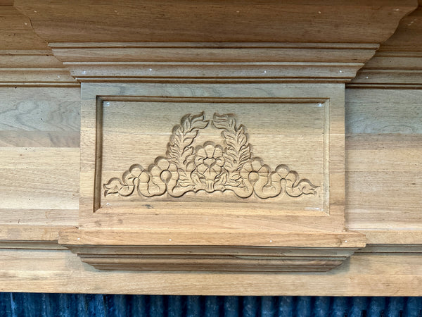 Classical Style Carved Pine Fireplace Mantel GA20726