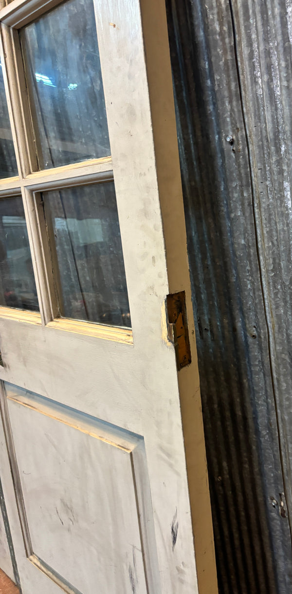 Pair of Wooden 6-Lite Doors GA21545