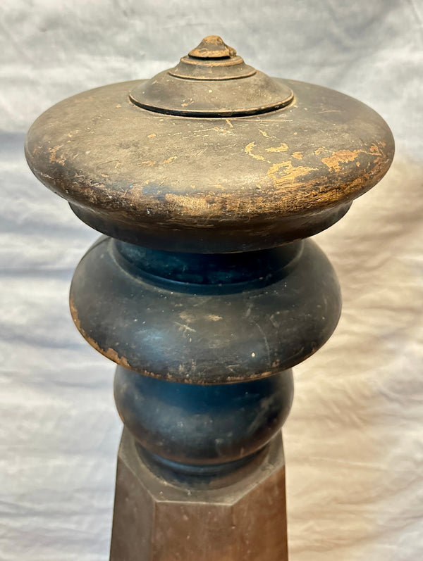 Octagonal Walnut Newel Post GA20419