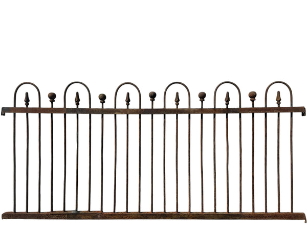 18 Ft of Antique Wrought Iron Hairpin Fencing GA20996