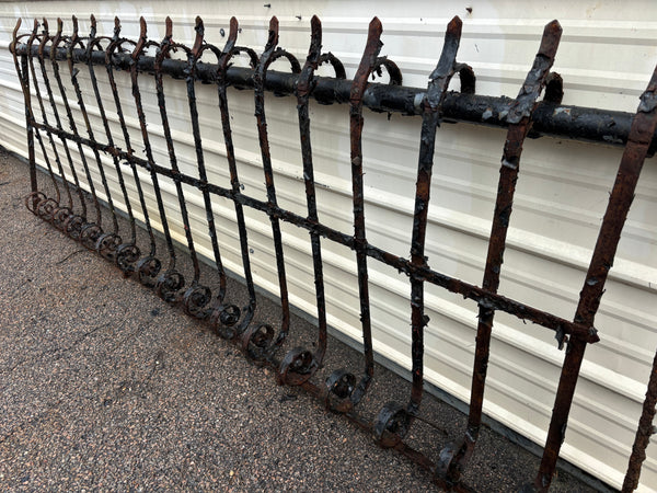 54 Feet of Iron Fence Panels GA21363