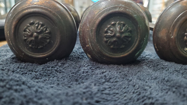 5 Sets of Brass Louis XVI Style Door Knobs GAM012