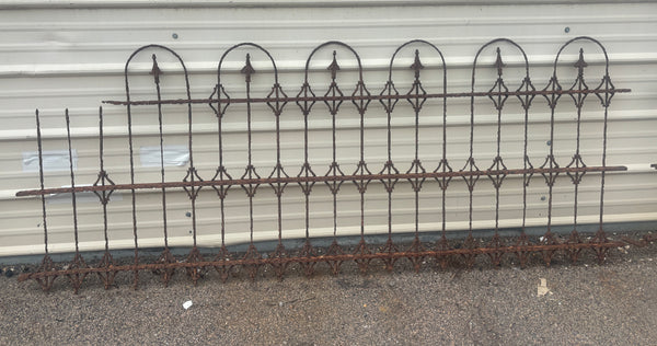 50.5 Feet of Wrought Iron Fence Panels GA21224