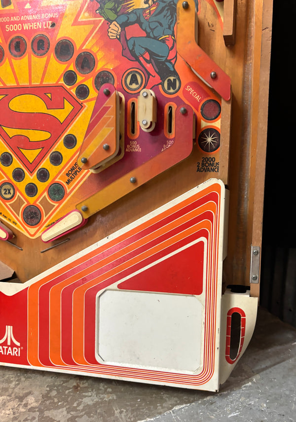 1970s Superman Atari Pinball Playfield GA21330