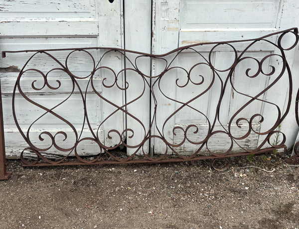 20 Feet of Iron Fence Panels GA21296
