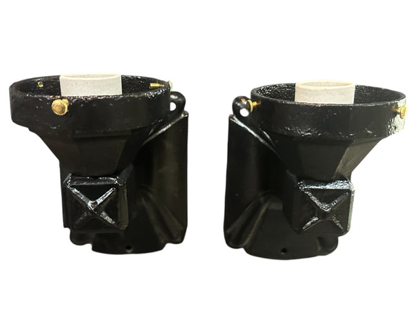 Restored Antique Cast Iron Wall Sconce Pair GA20688