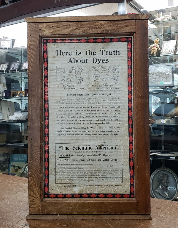 1800's Historic Wells & Richardson Co. of Vermont Diamond Dyes Cabinet GS00703