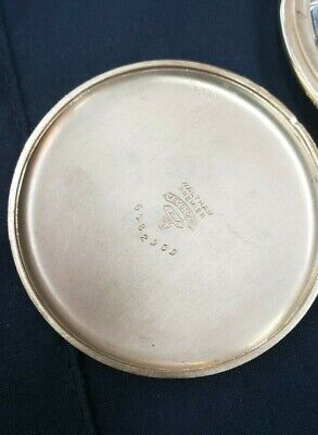 Vintage 1940 Waltham Colonial Premier 14K Solid Gold 21 Jewel Pocket Watch