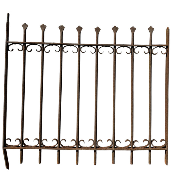 Antique Wrought Iron Garden Gate - 39.75" W x 33.5" T - GA20979