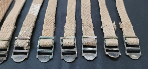 Set Of 10 WWII M1941 Bed Roll Equipment Straps GS01085