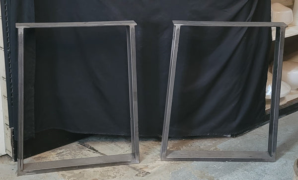 Pair of Custom Steel Table Base Legs 29 1/2" T GS00686
