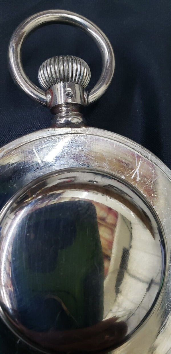 1939 Longines 3" Train Conductor Watch with Ornate Gold Filigree Hands