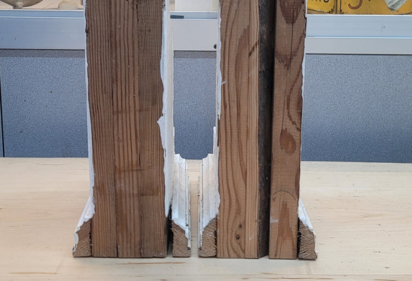 Pair of 3 Layered Wooden Corbels 16" T x 8 1/2" D x 4 3/4" W GS00940