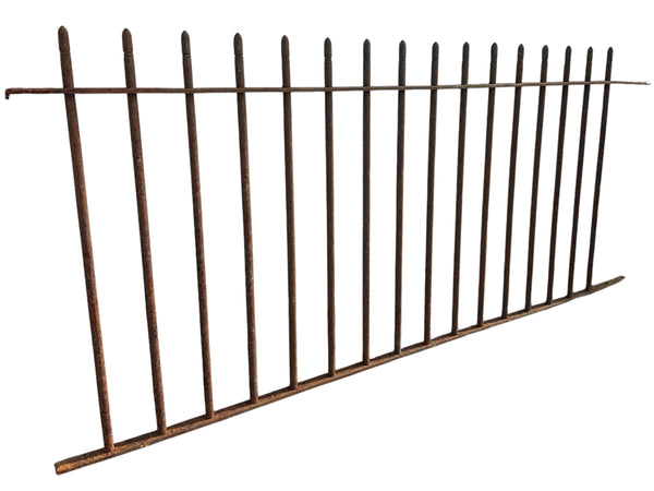 7 Ft of Antique Wrought Iron Picket Fencing GA21005
