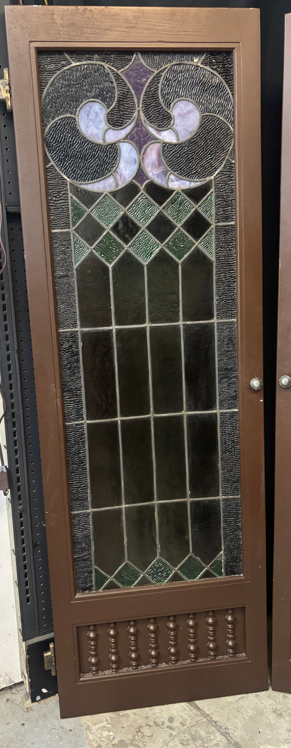 Pair of Stained Glass Cabinet Doors GA21327