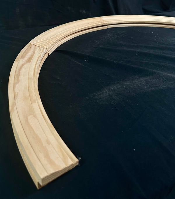 NOS Heart Pine Arched Transom Window Trim - 6 Available GA20458