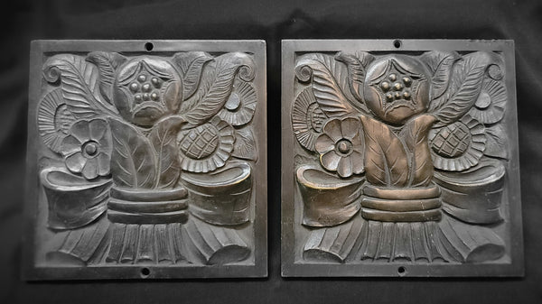 1931 Richmond VA Carneal & Johnson Art Deco Building Pediments 6" x 6" GS00580