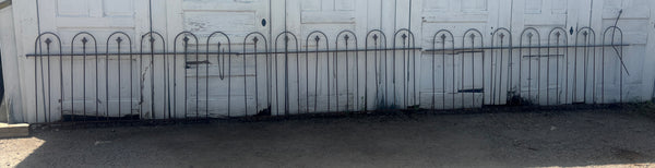 59 Feet of Wrought Iron Hairpin Fence Panels GA21272