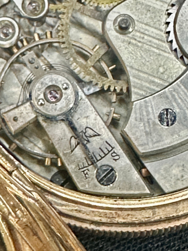 1893 2" Longine 14K Gold Pocket Watch - Size 6, 15 Jewels GA20544