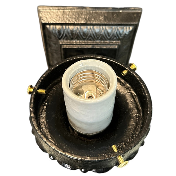 Restored Antique Cast Iron Wall Sconce GA20689