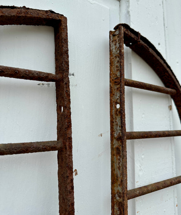 Antique Iron Arched Entry Gate Pair GA20382
